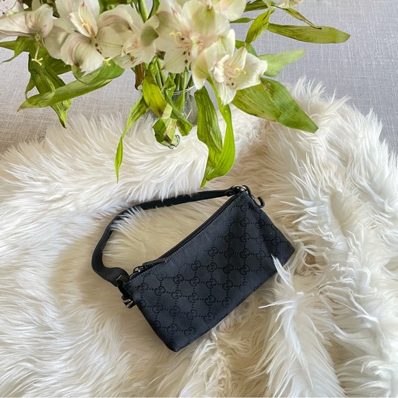 Gucci Handbags - Mini Gucci GG Jacquard Pouch Baguette